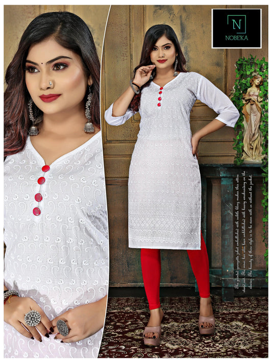 chikan kurti Nobeka Fashion